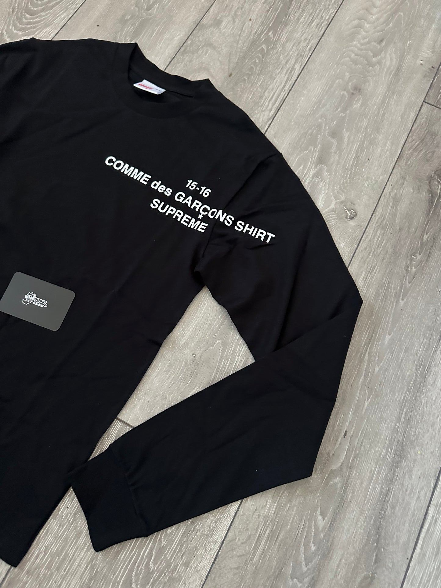 SUP x CDG Long-sleeve Black T-Shirt