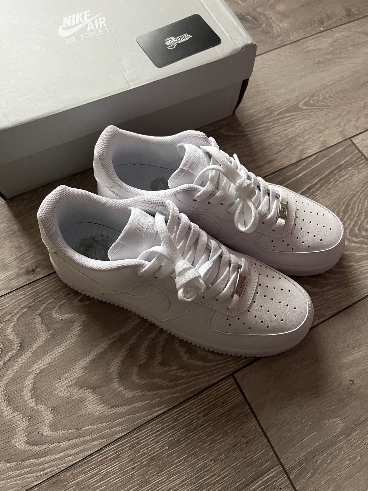 White Airforce 1s
