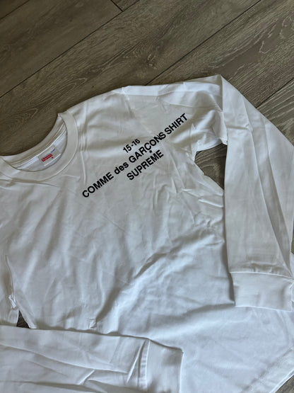 SUP × CDG Long-sleeve
White T-Shirt