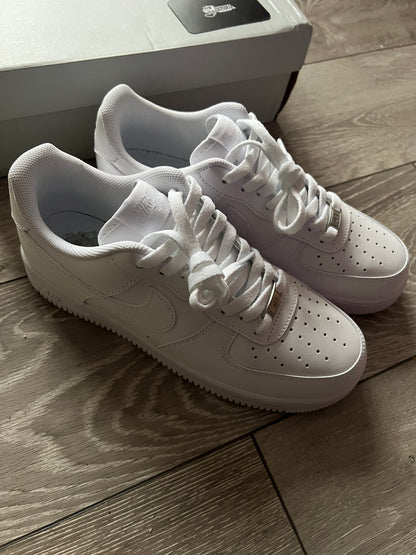 White Airforce 1s