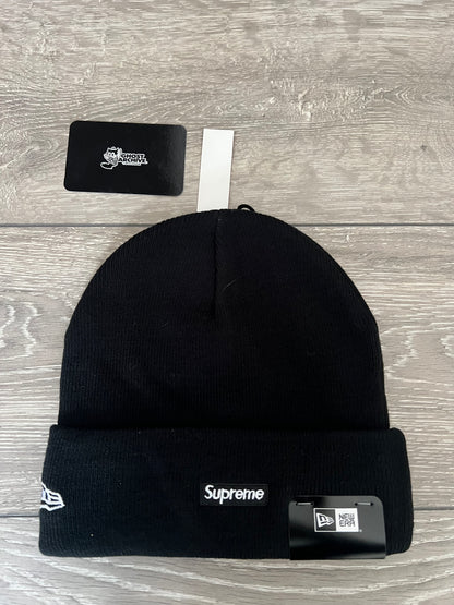 Supreme New Era Old English Black Beanie