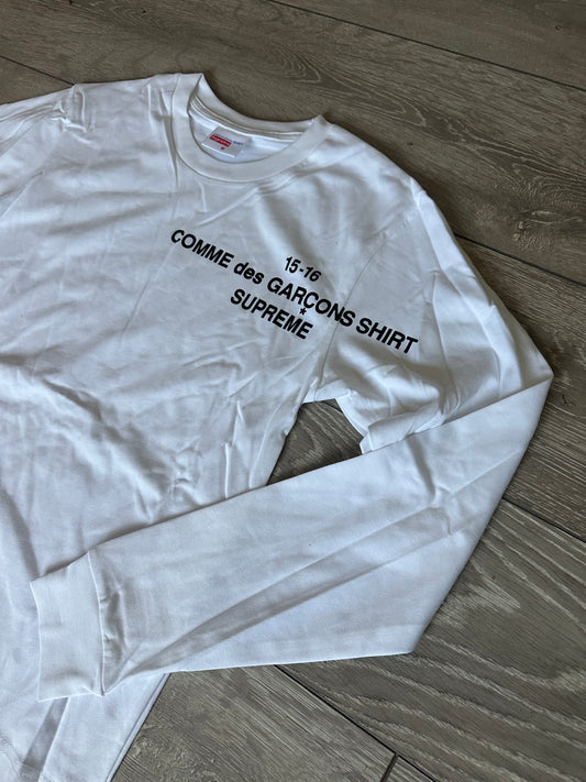 SUP × CDG Long-sleeve
White T-Shirt