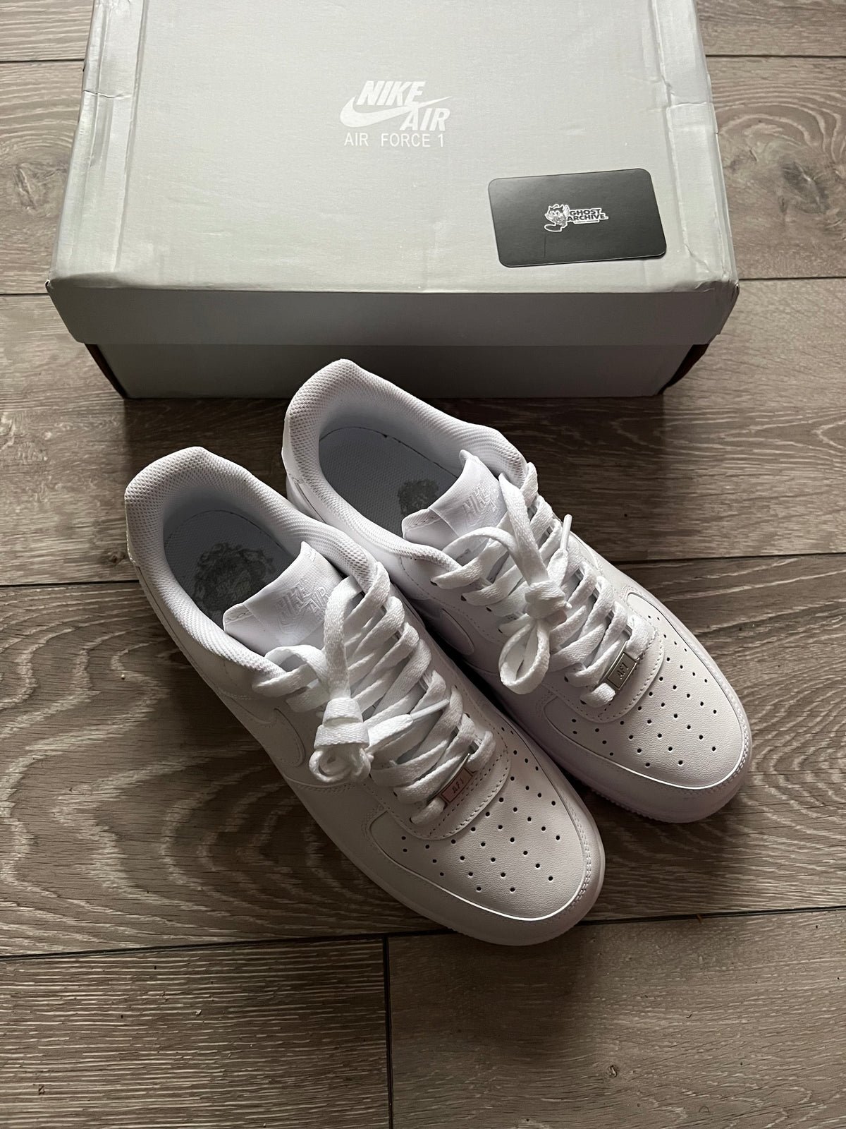 White Airforce 1s